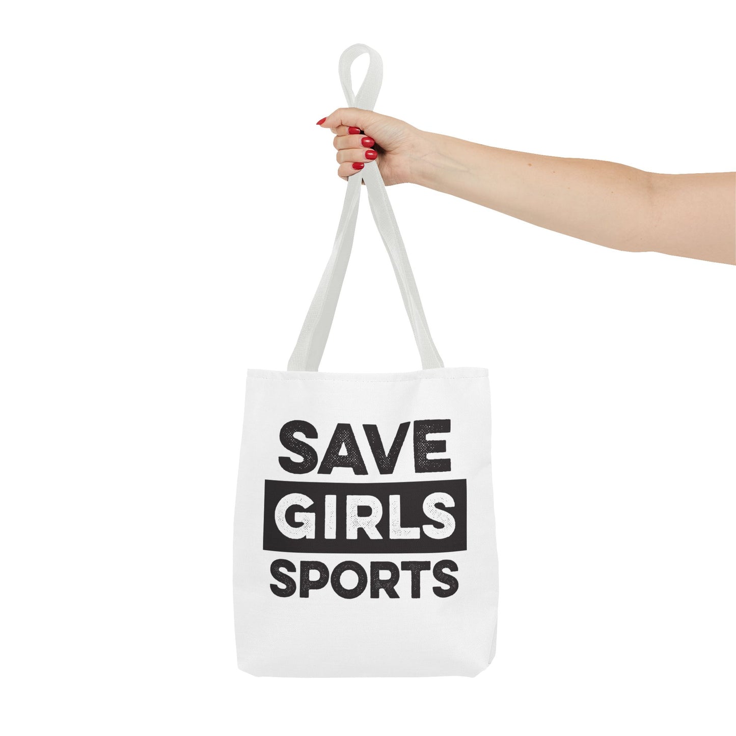 Save Girls Sports Tote Bag (White)