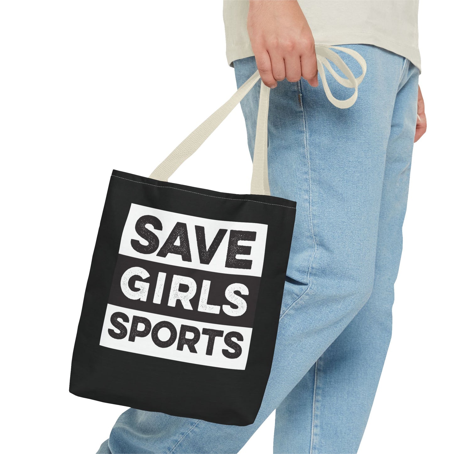 Save Girls Sports Tote Bag (Black)