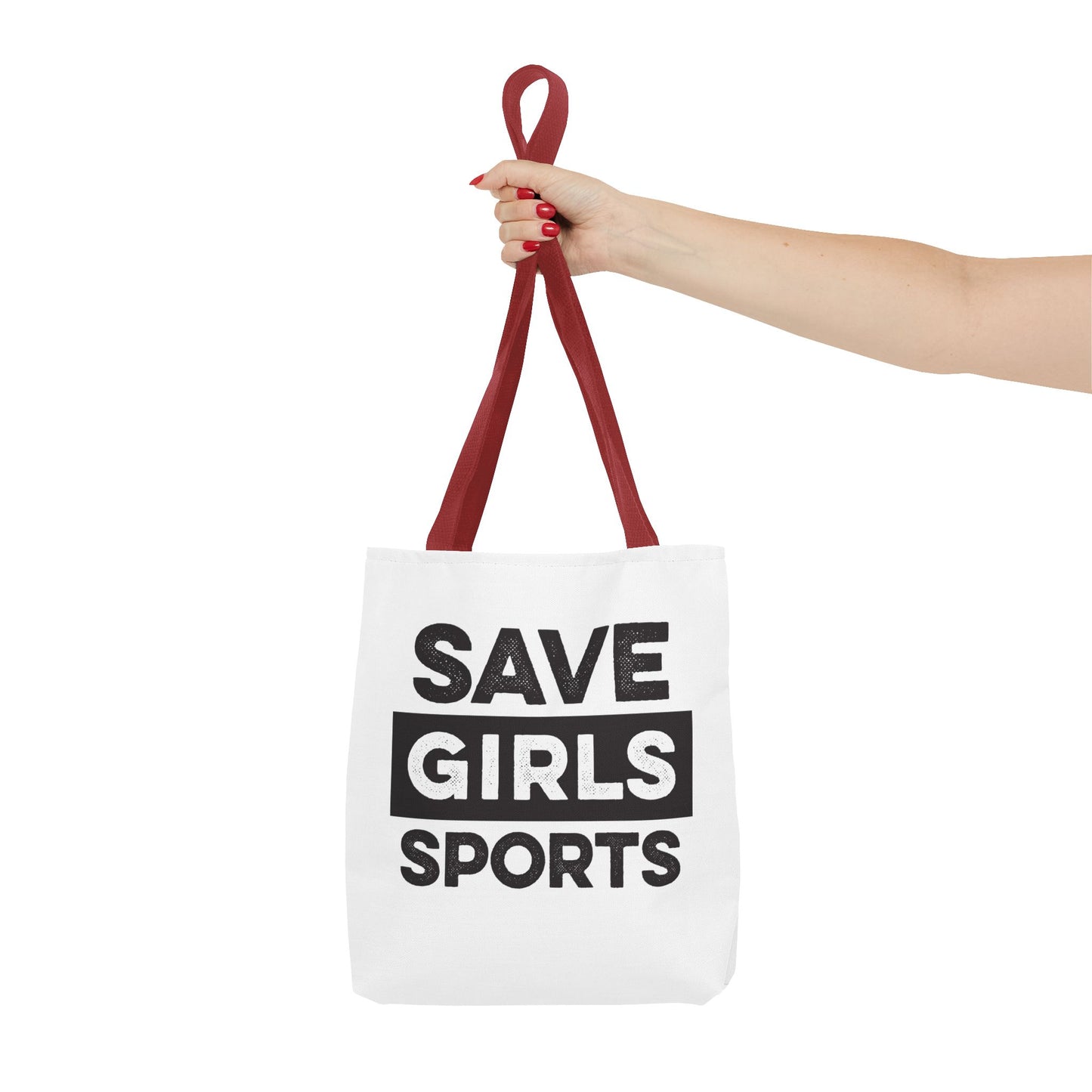Save Girls Sports Tote Bag (White)