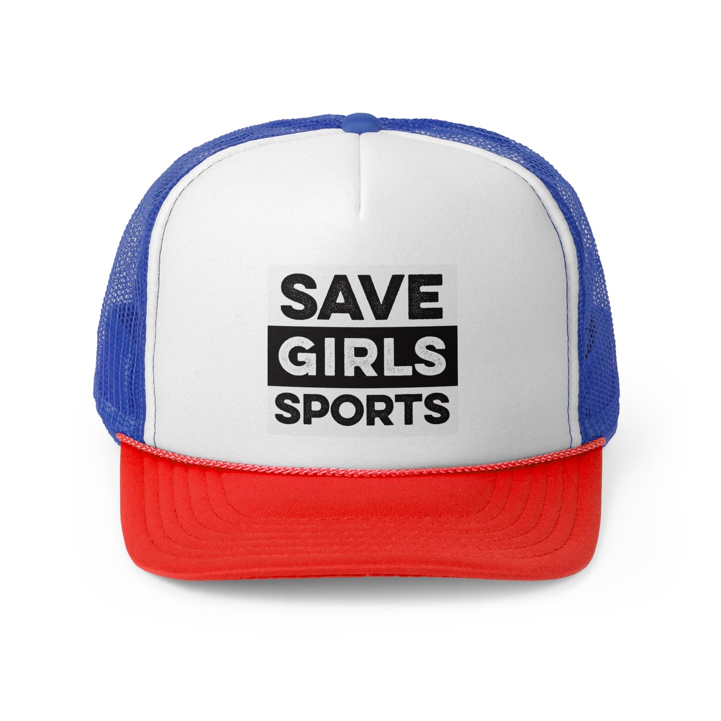 Save Girls Sports Trucker Cap (Red/White/Blue)