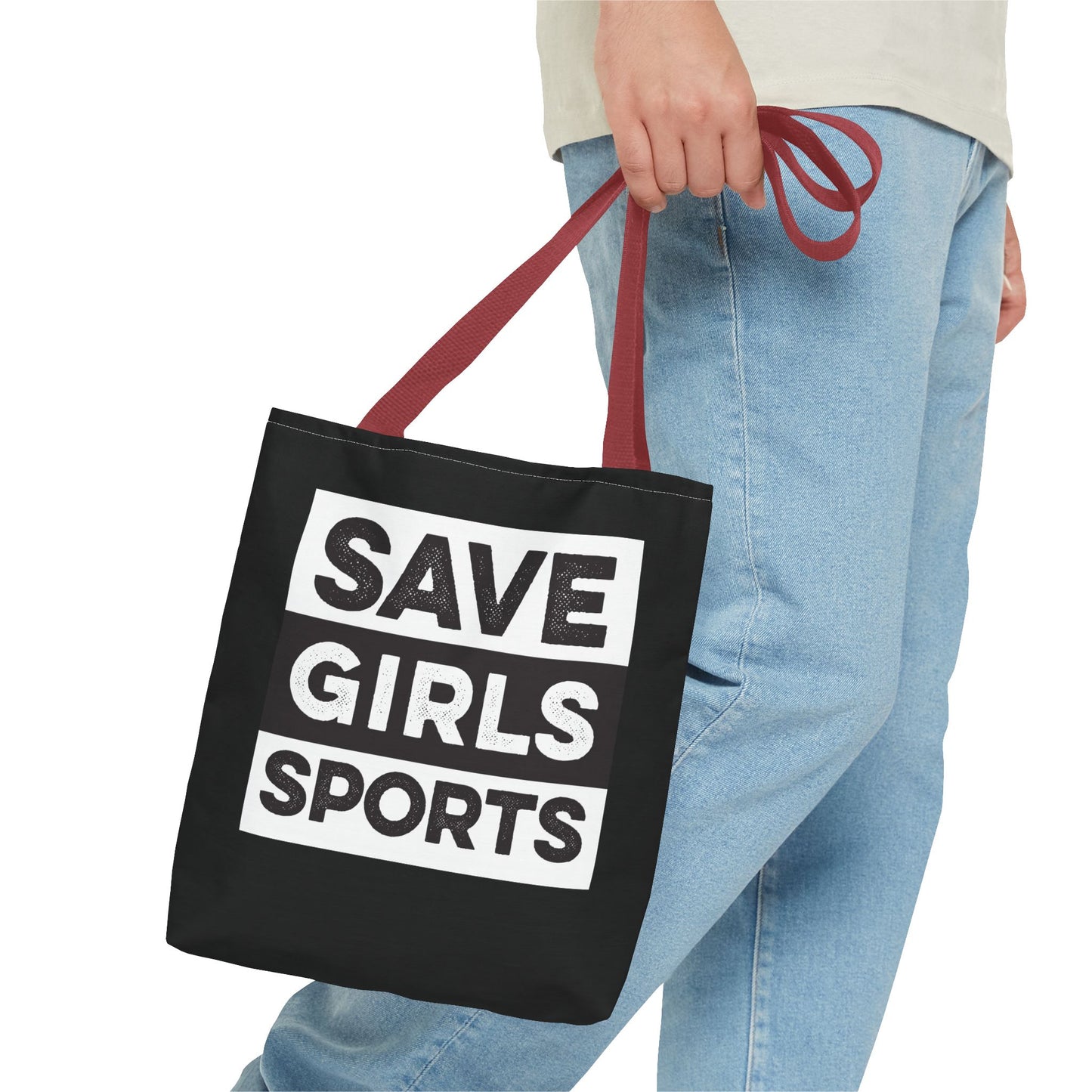Save Girls Sports Tote Bag (Black)