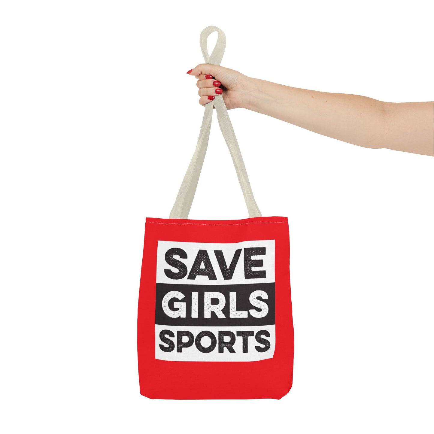Save Girls Sports Tote Bag (Red)