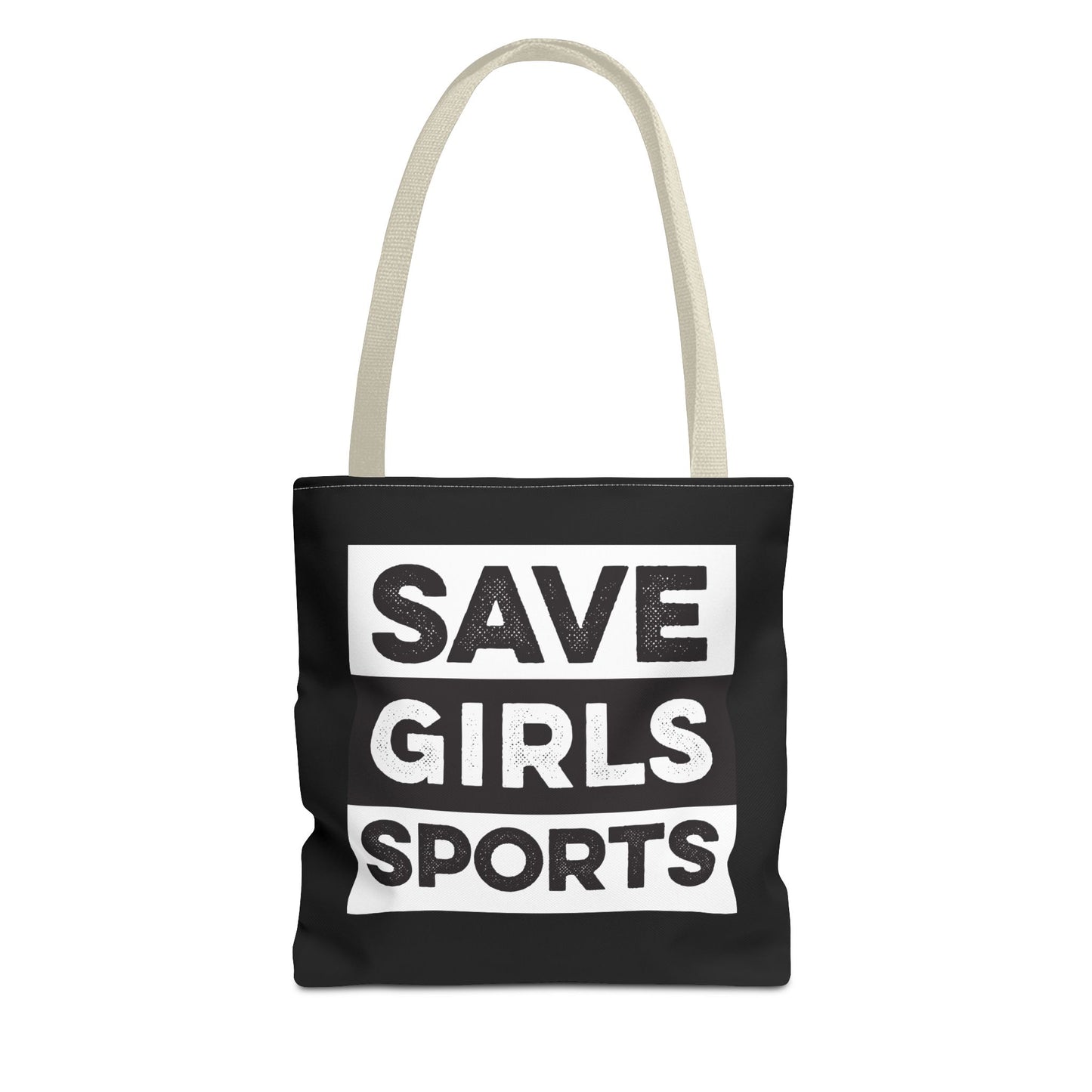 Save Girls Sports Tote Bag (Black)