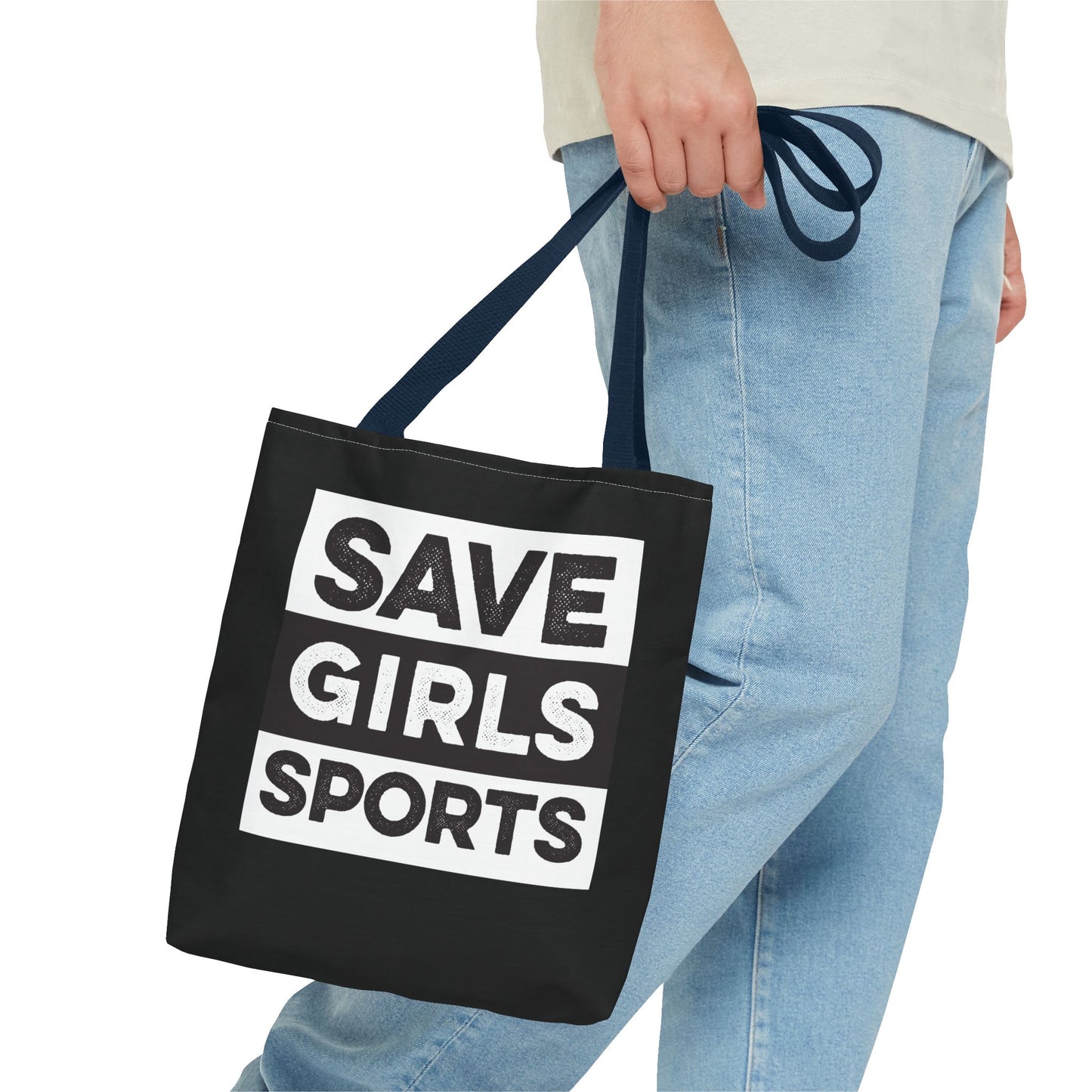 Save Girls Sports Tote Bag (Black)