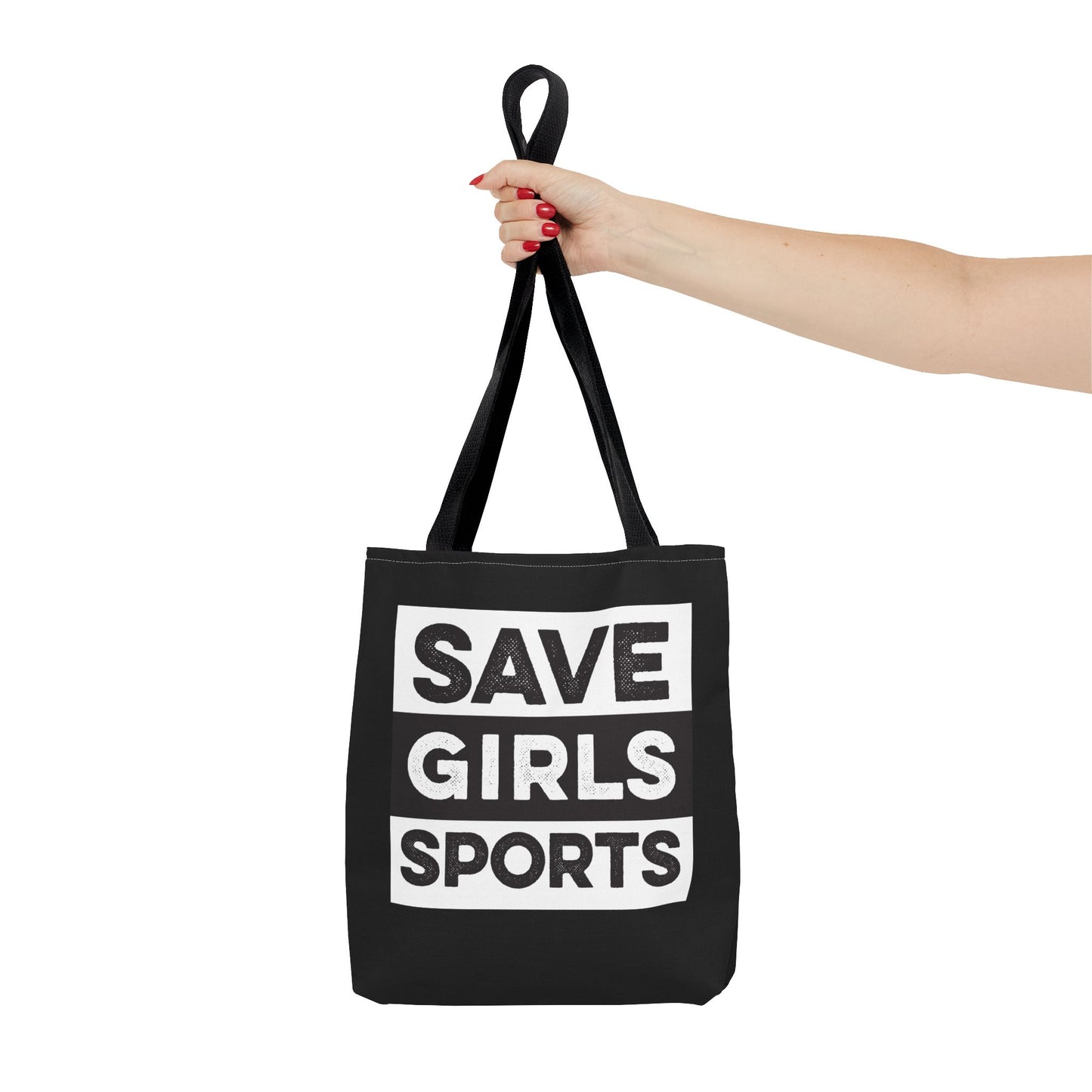 Save Girls Sports Tote Bag (Black)