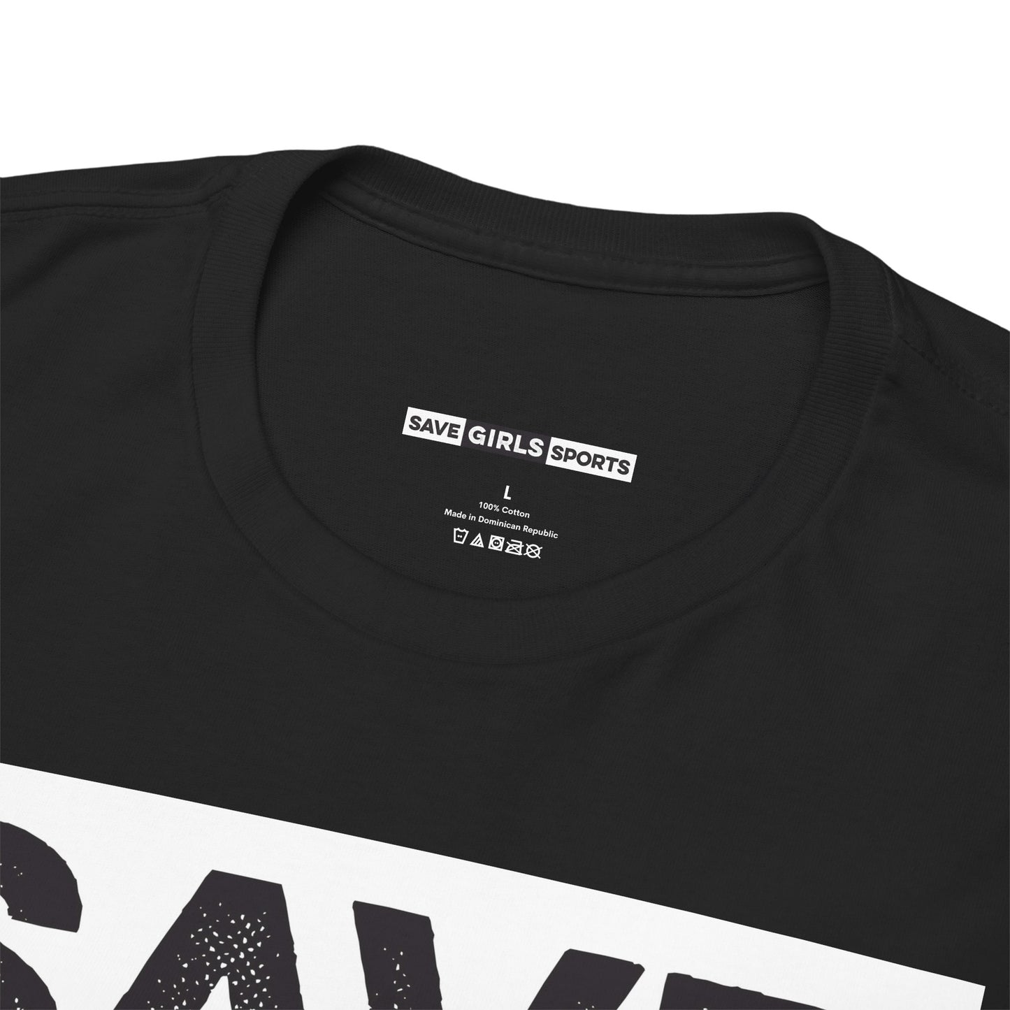 Save Girls Sports Cotton Tee (Black)
