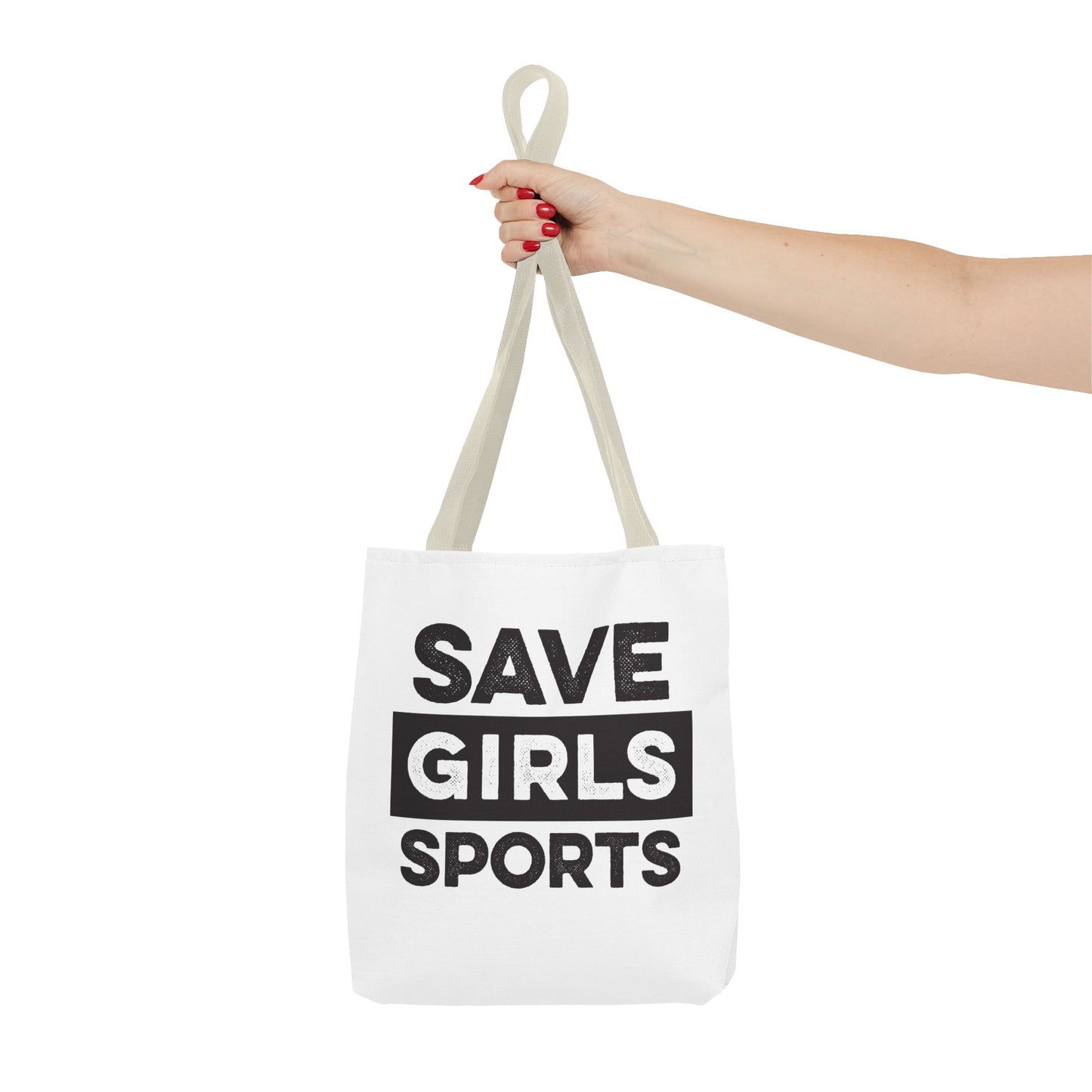 Save Girls Sports Tote Bag (White)