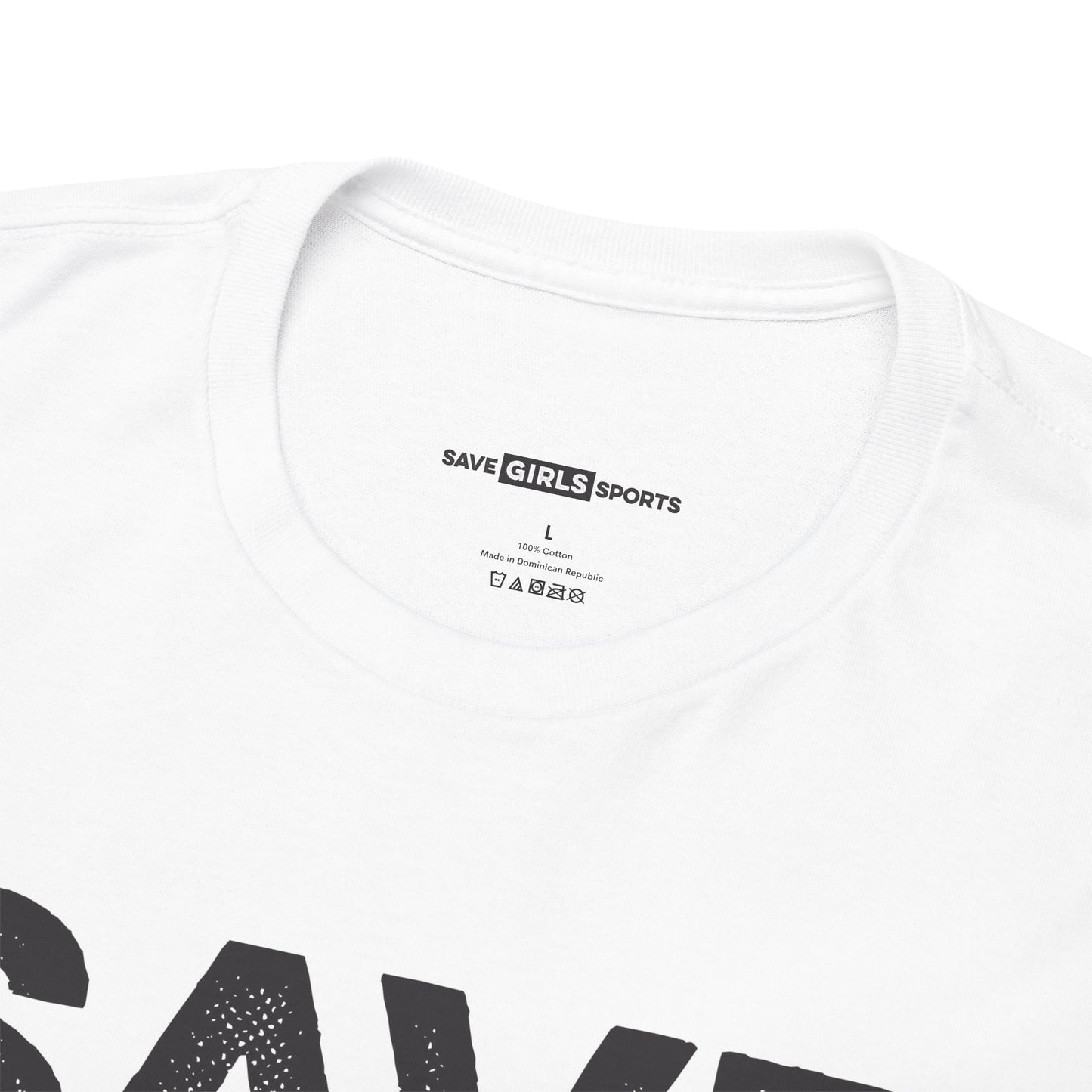 Save Girls Sports Cotton Tee (White)