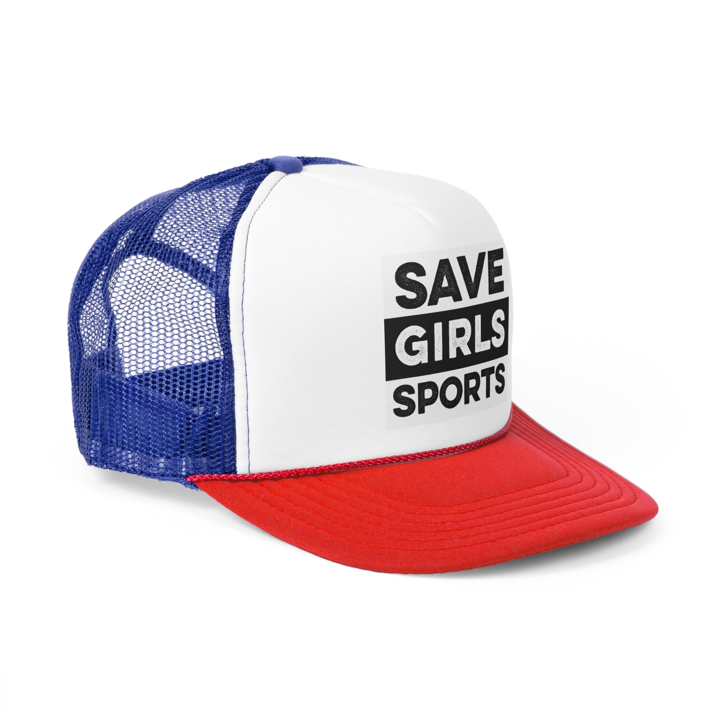 Save Girls Sports Trucker Cap (Red/White/Blue)