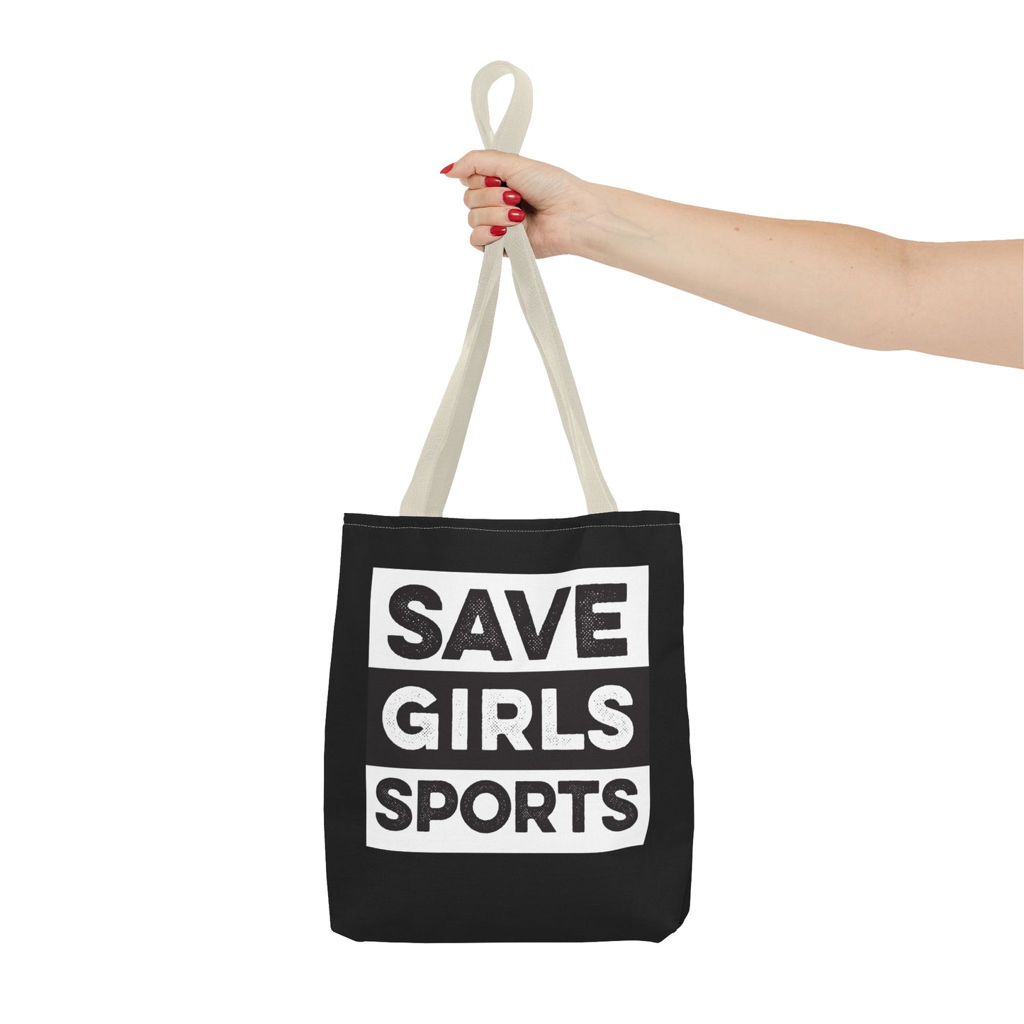 Save Girls Sports Tote Bag (Black)
