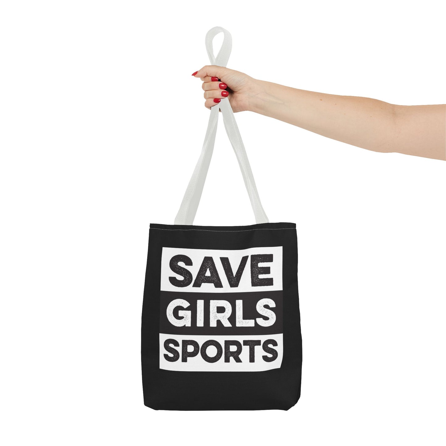 Save Girls Sports Tote Bag (Black)
