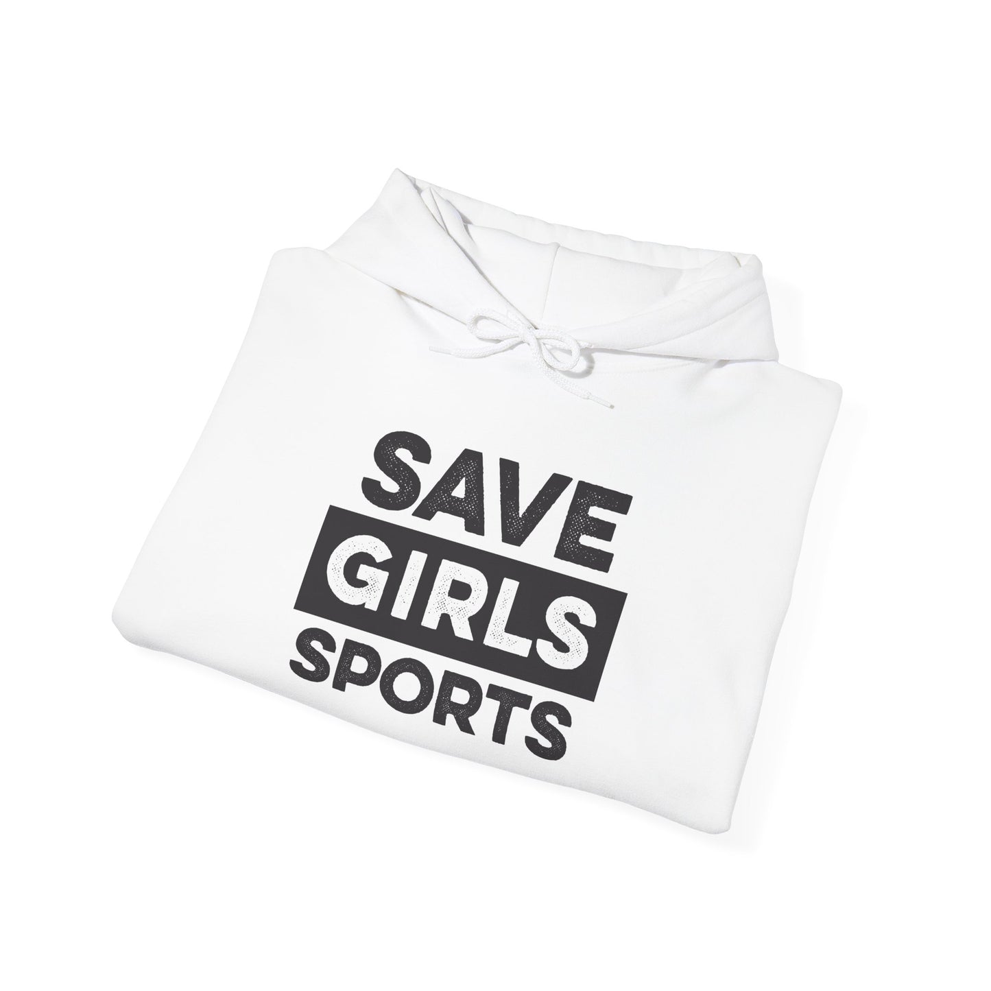 Save Girls Sports Unisex Heavy Blend™ Hooded Sweatshirt (White)