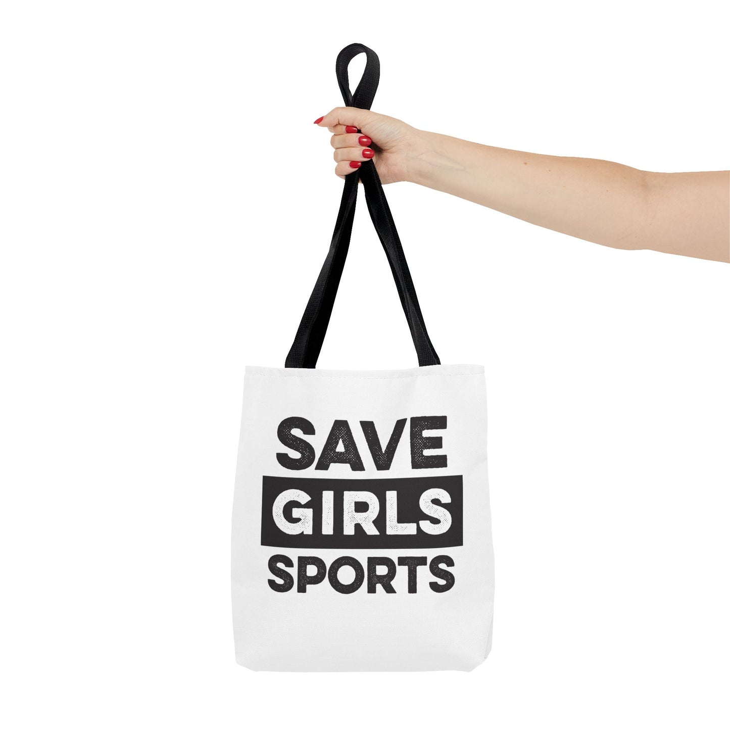 Save Girls Sports Tote Bag (White)