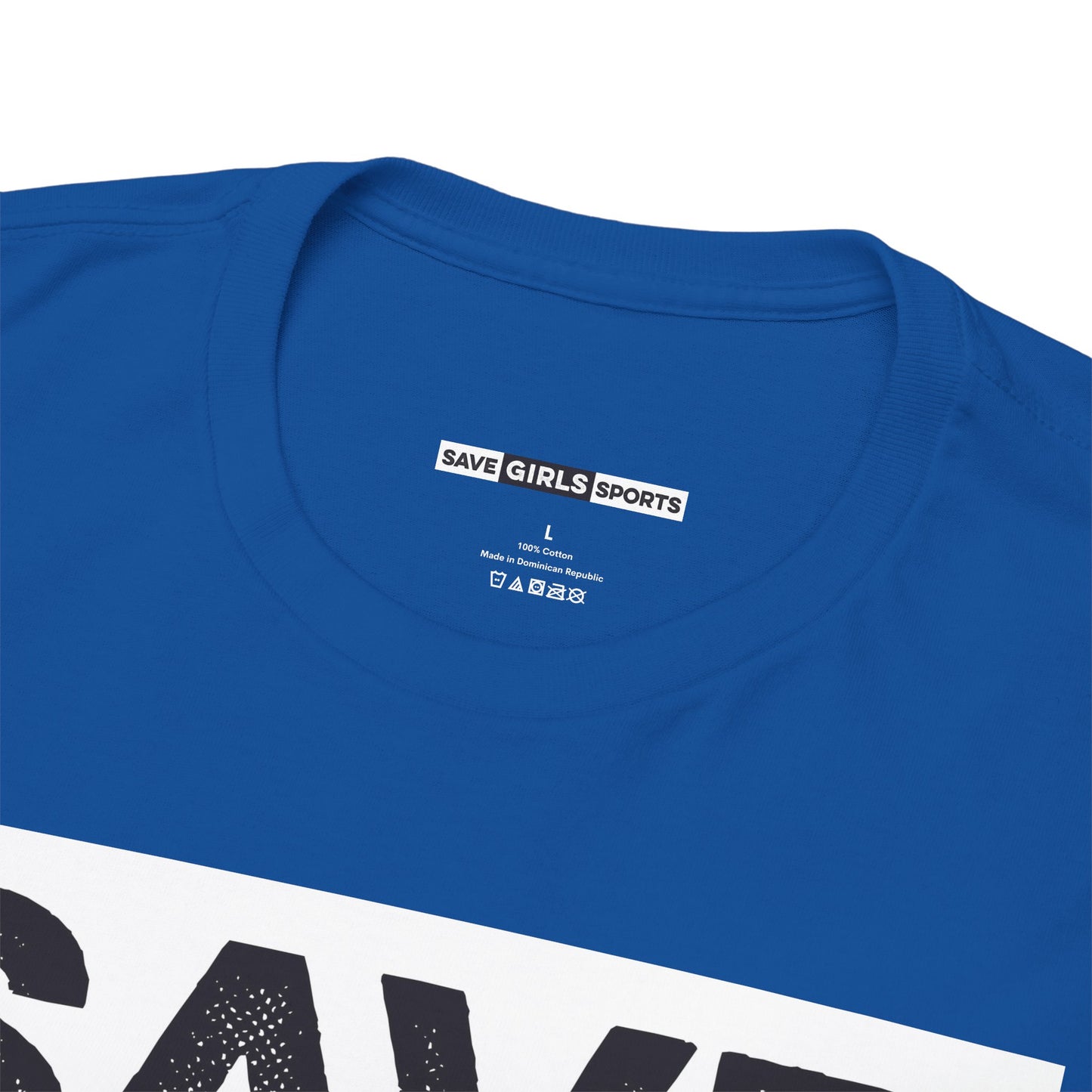 Save Girls Sports Cotton Tee (Blue)